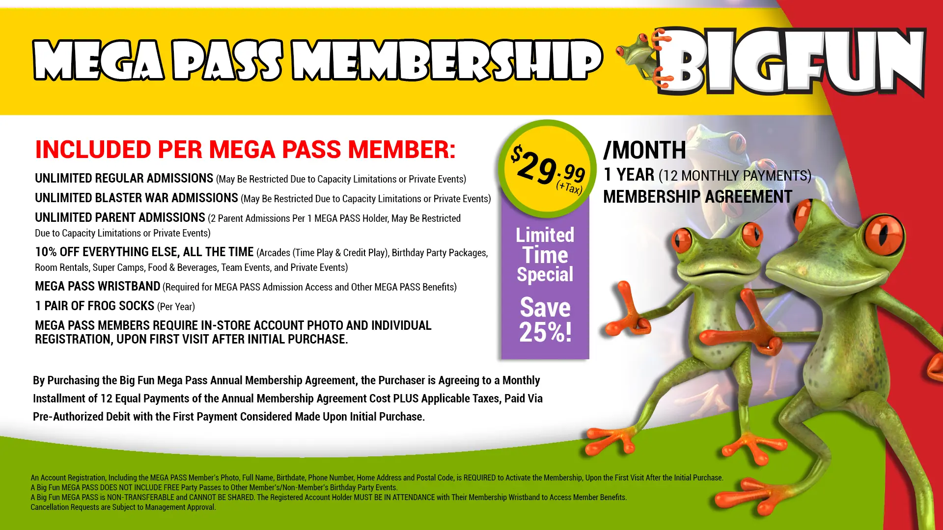 SPRING 2024 25% OFF $30 MEGA PASS