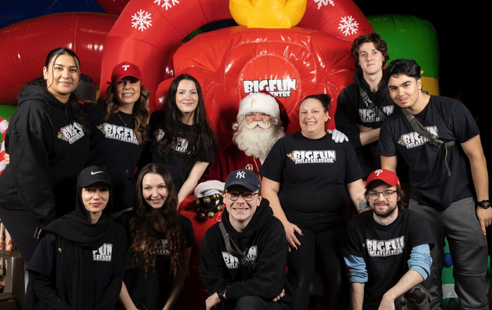 Christmas Image Team and Santa