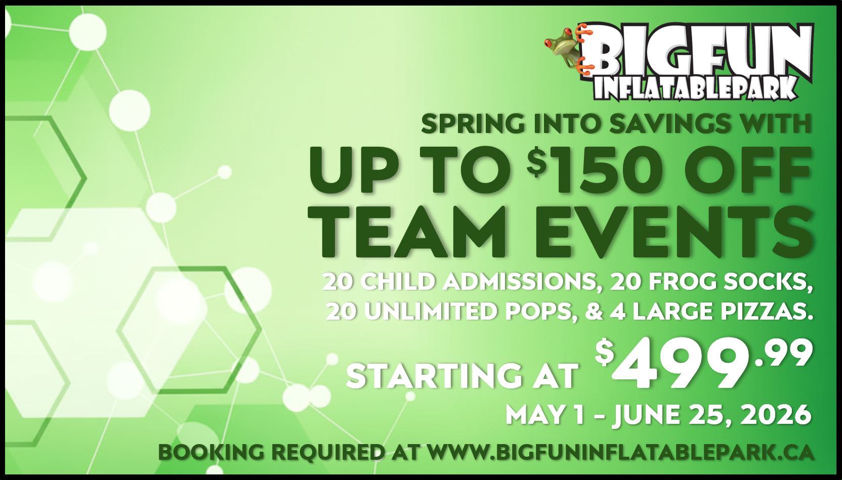 6. SIS UP TO 150 OFF TEAM EVENTS