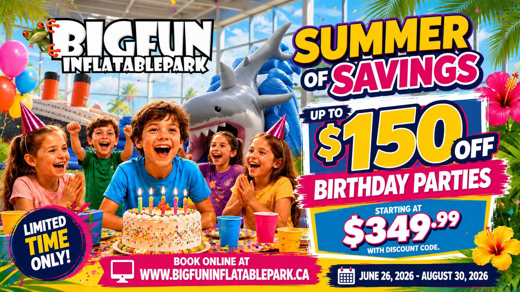 16to9 $150 OFF Birthday Parties ChatGPT Image May 18, 2026, 03_07_36 PM