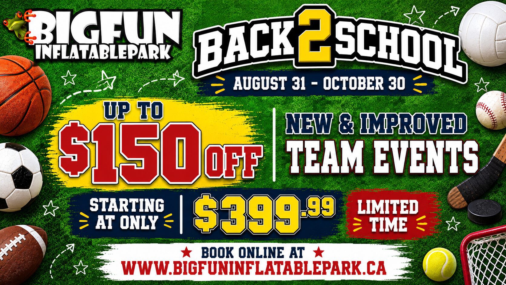 B2S 16.9 150 OFF Team Events Ad