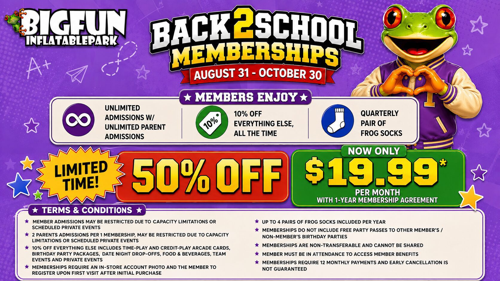 B2S MEMBERSHIPS SIGNAGE